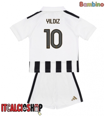 Juventus Kenan Yildiz #10 Prima Maglia Bambino 2026-27 Manica Corta (+ Pantaloni corti)